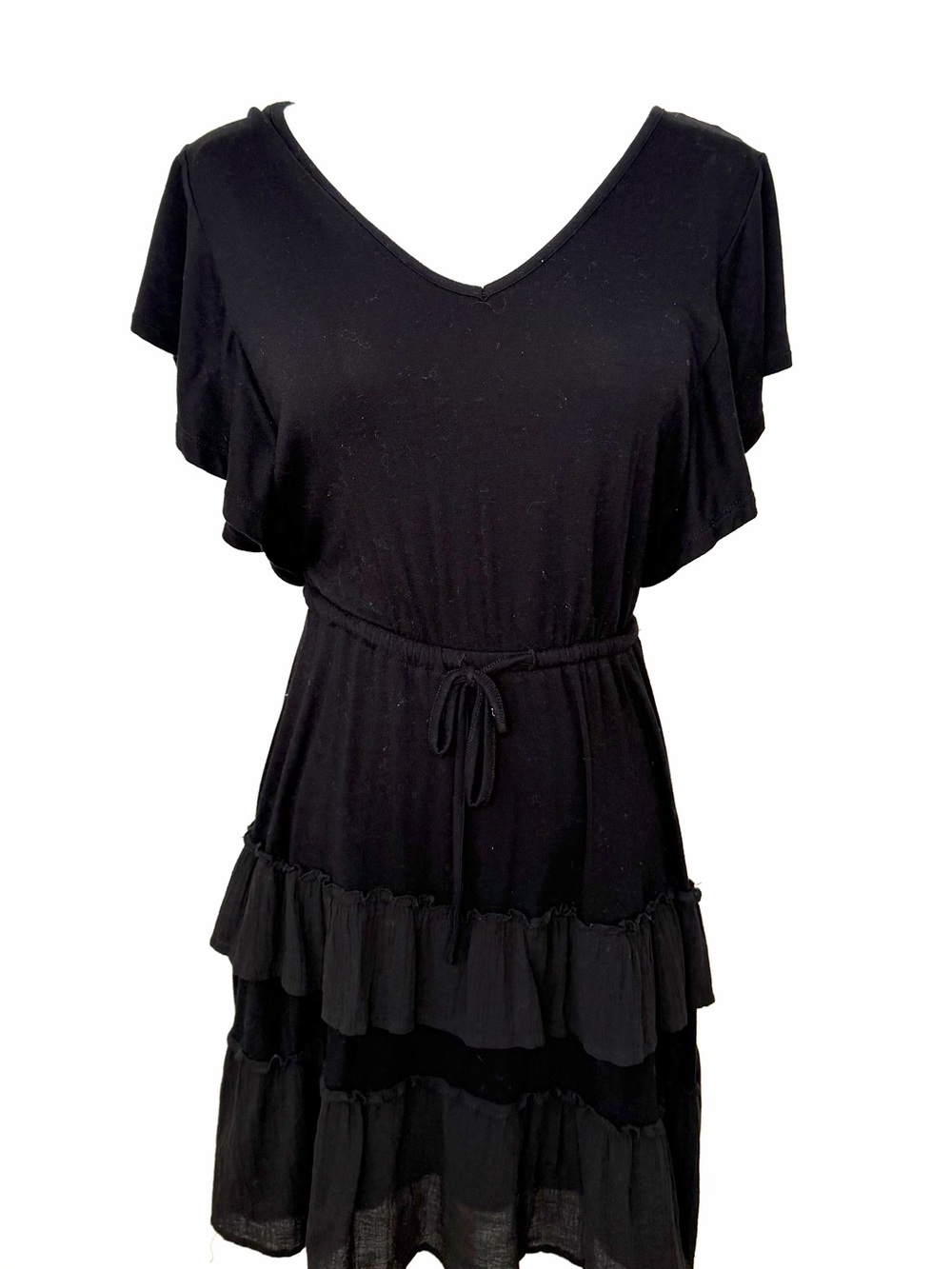 Black Tape_ Black Top with Soft Pink Lining